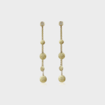 The Diamond Medallion Drop Earrings