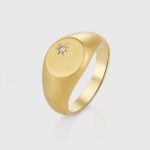 The Solid Coin Signet Ring