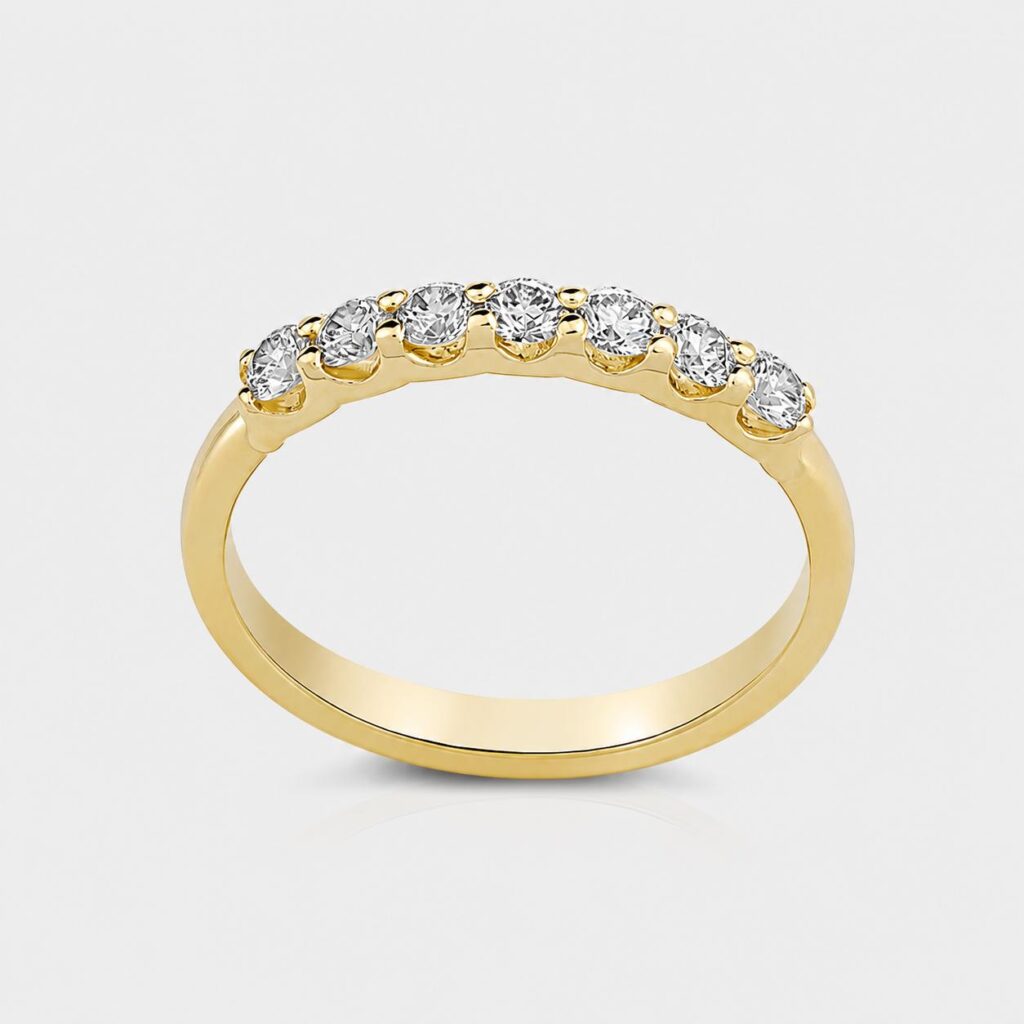 The Lumina Row Diamond Ring