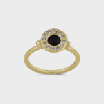 The Black Diamond Halo Ring
