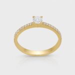 Classic gold engagement ring