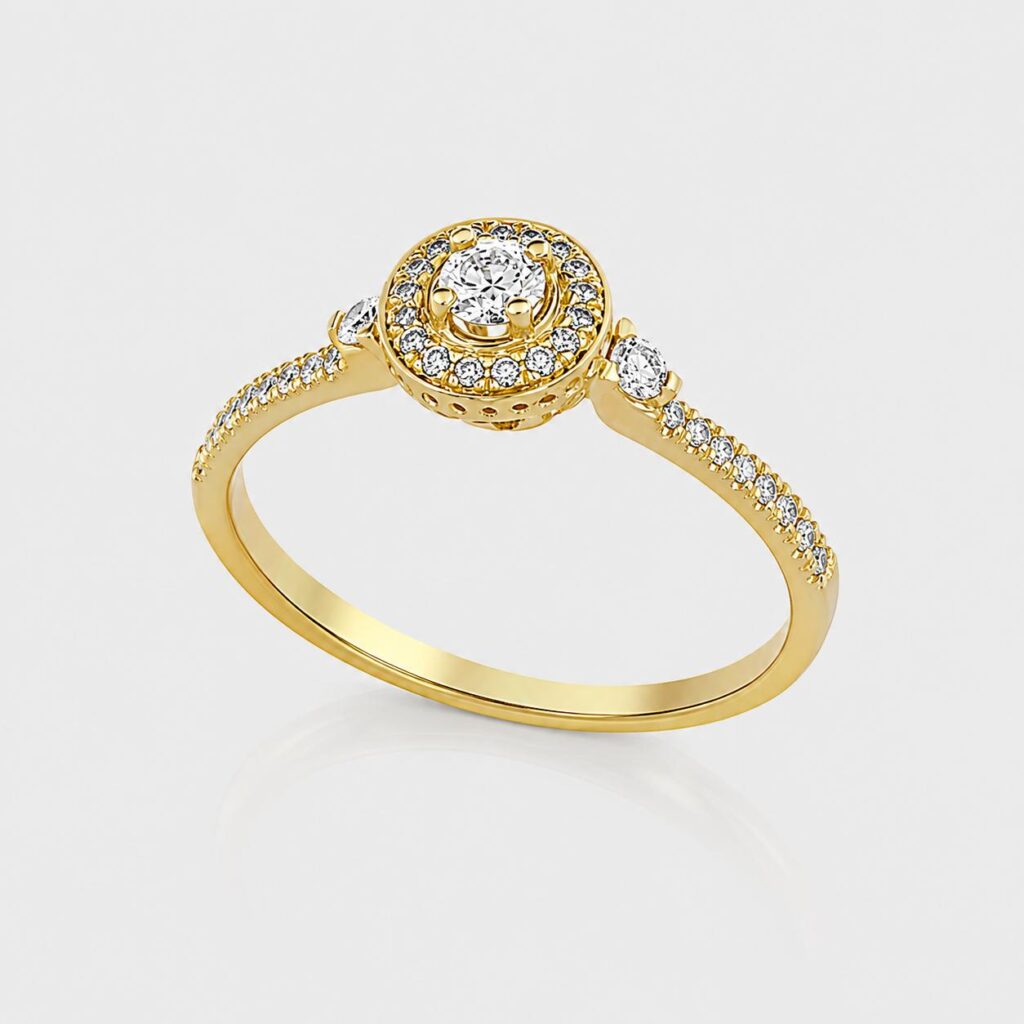 The Vintage Coin Halo Ring