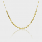 The Oval Diamond Pave Pendant 14K Gold