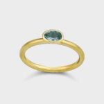 The Aquamarine Bezel Ring 14K Gold