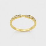 The Radiant Arc Diamond Ring 14K Gold