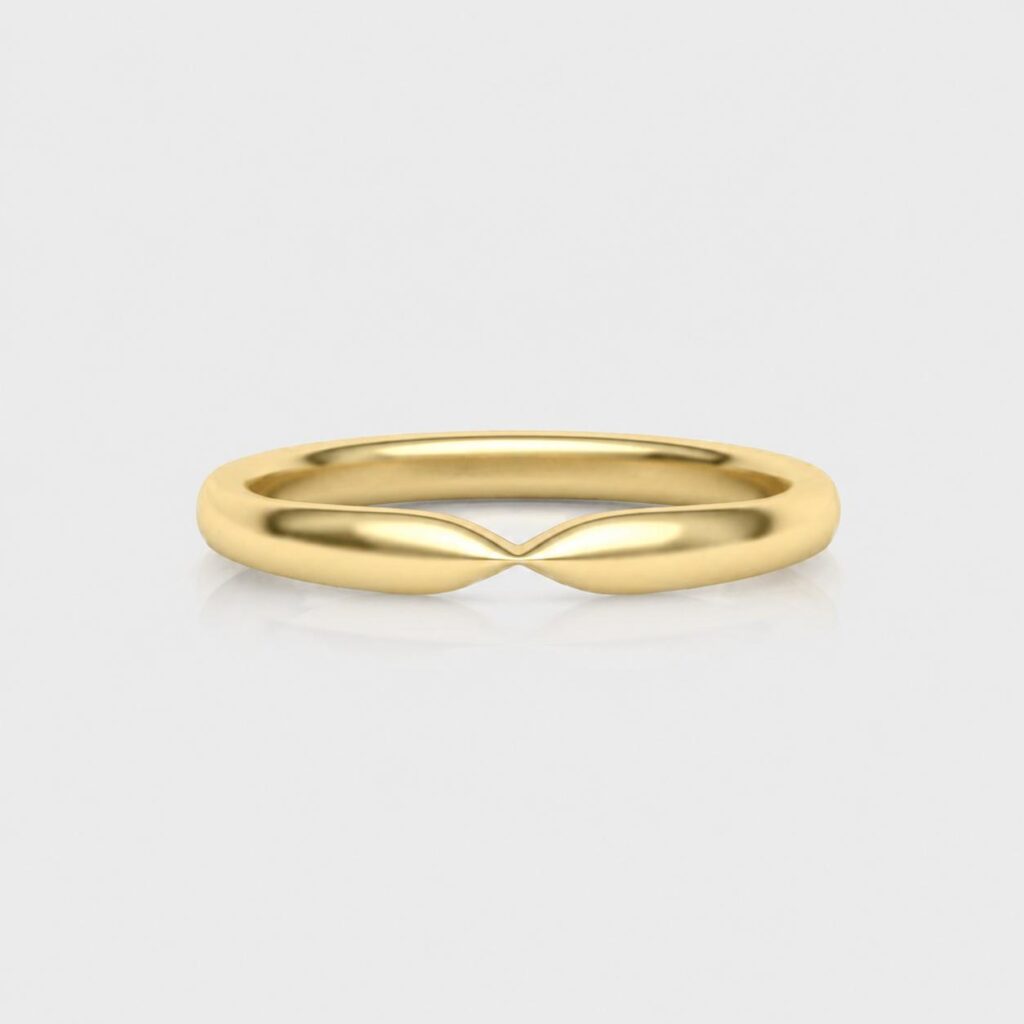 The Radiant Flow Band 14K Gold