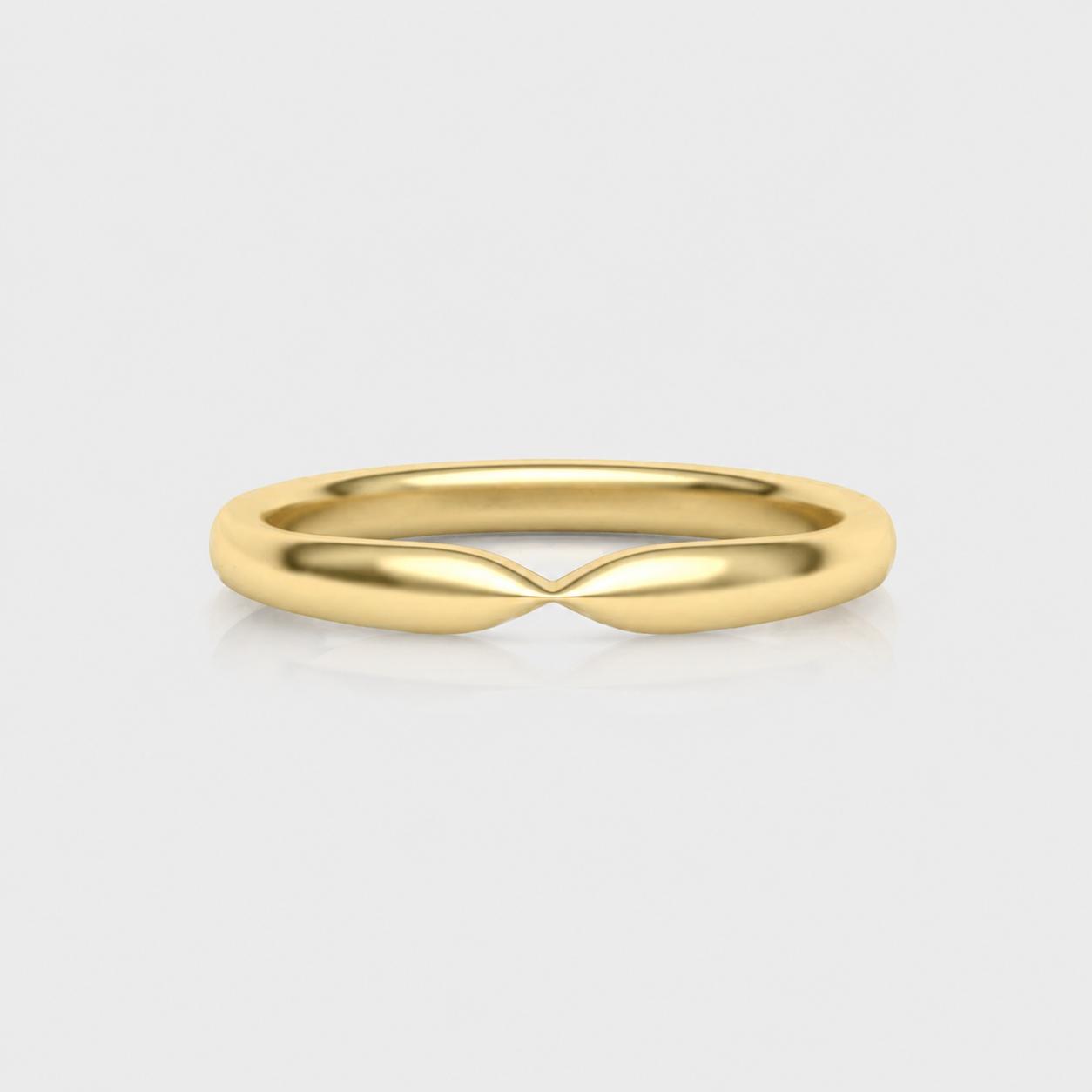 4R68B אתר The Radiant Flow Band 14K Gold - Image 1