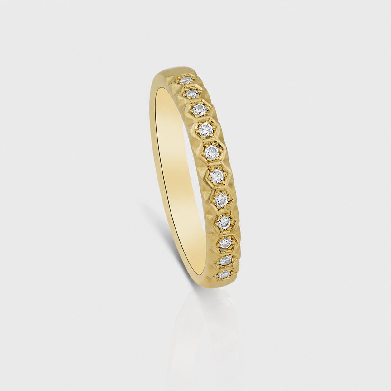 4R68C טבעת וינטג בשיבוץ יהלומים – תמונה 1