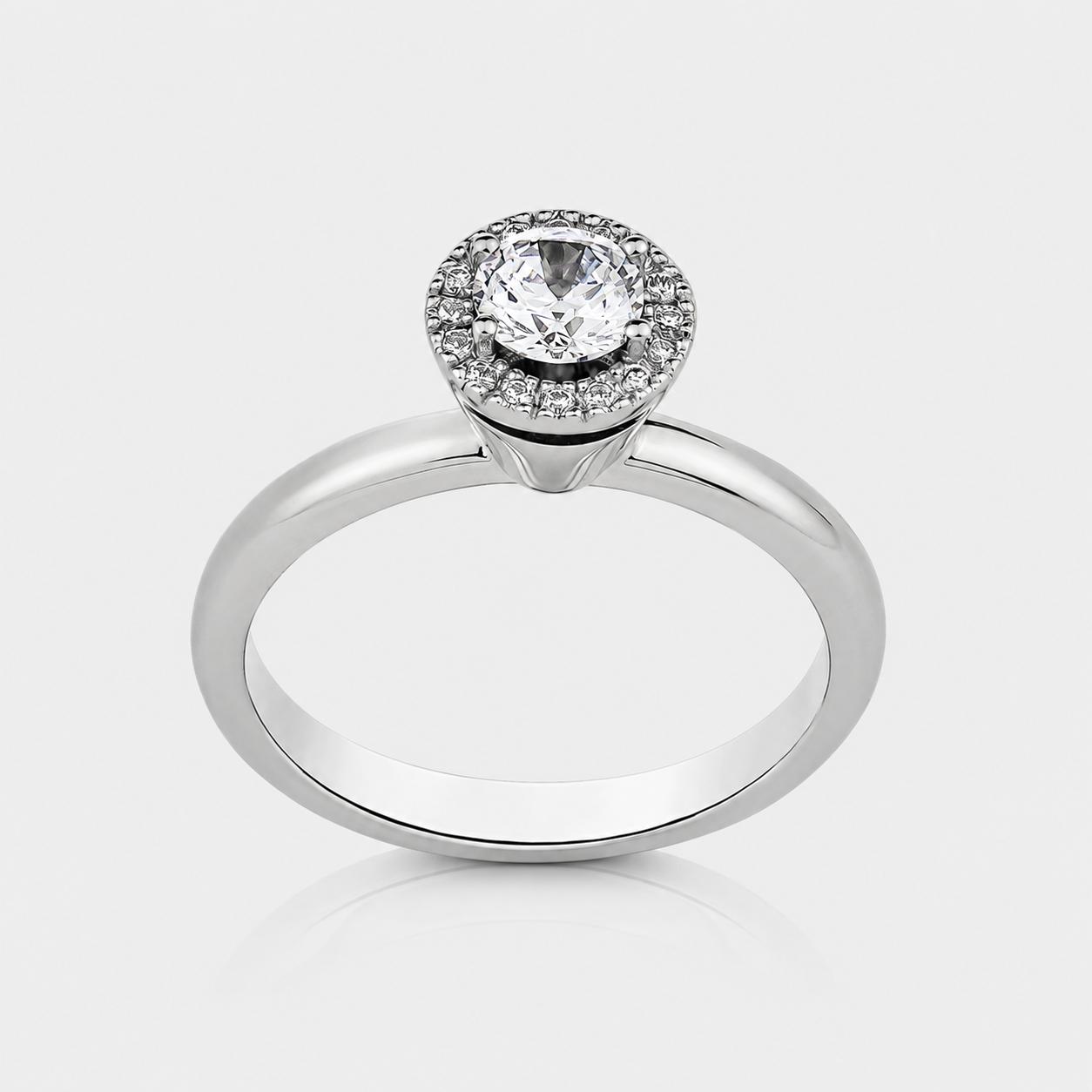 4RP3 The Diamond Halo Ring 14K Gold - Image 1