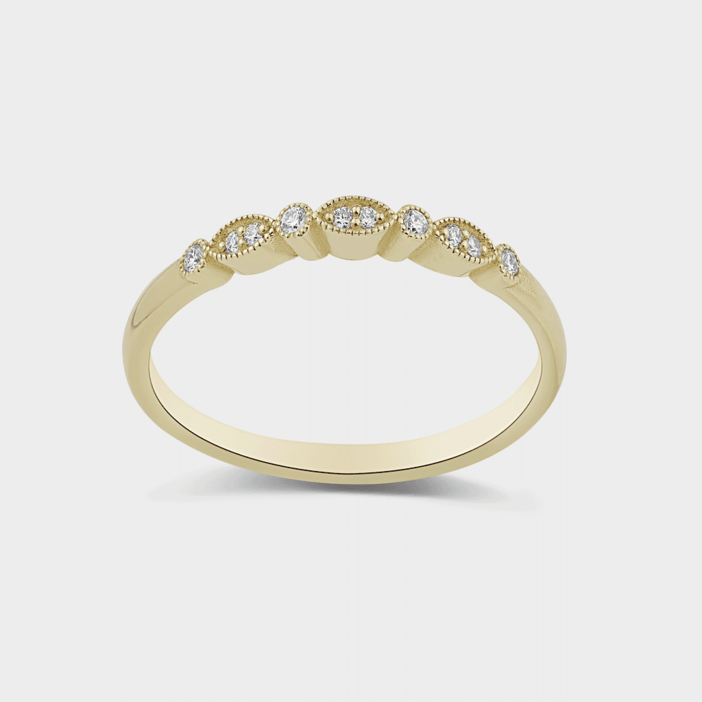 טבעת זהב וינטג' עדינה