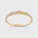 Vintage Grace Diamond Gold Band