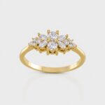 Radiant Bloom Diamond Cluster Ring