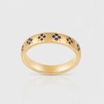 The Celestial Band 18K Gold Sapphire Ring