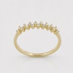 The Zigzag 14K Gold Diamond Band