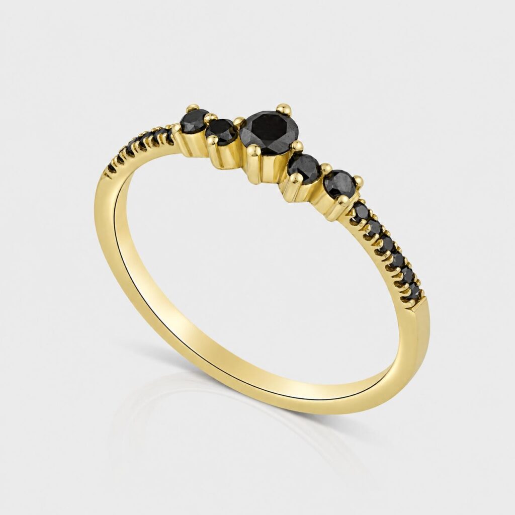 The Midnight Chic Black Diamond Ring