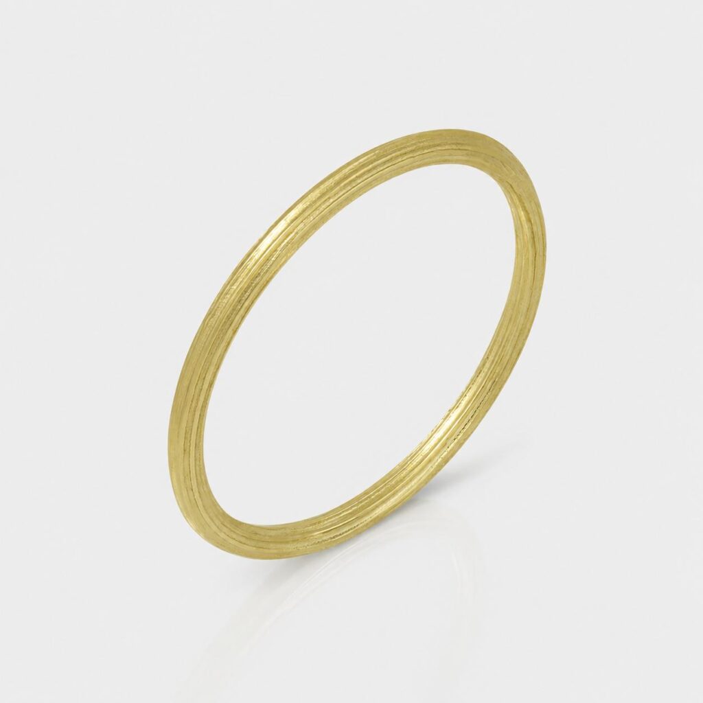 The Textured Twist Band | 14K Gold Ring