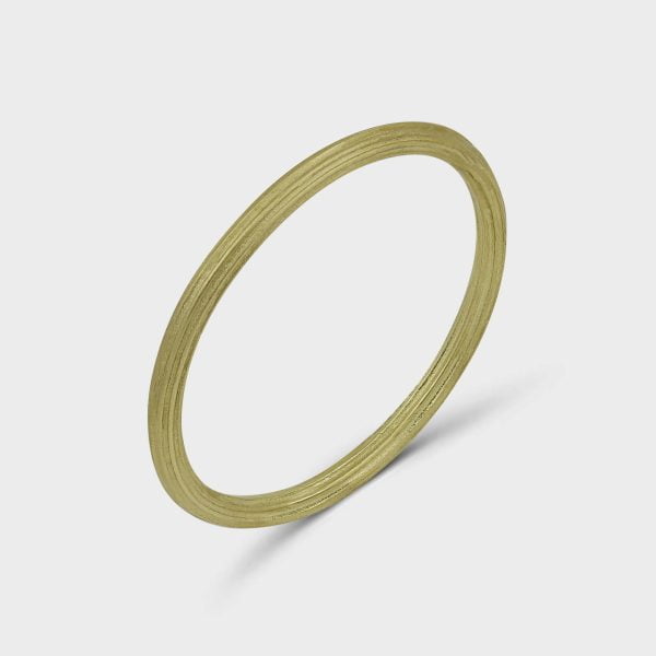 טבעת נישואין זהב 14K חלקה