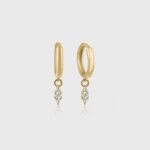 The Marquis Sparkle Drop Hoops