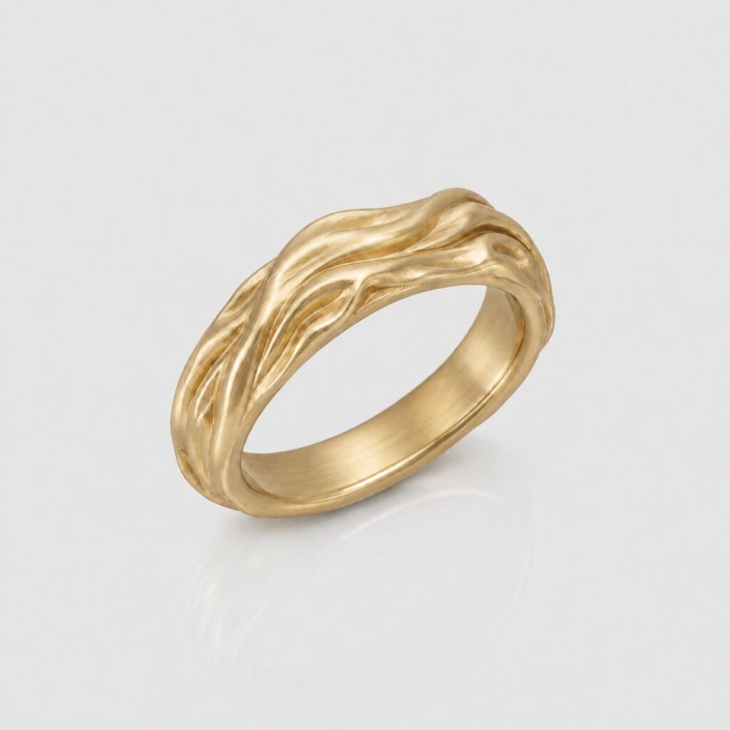 The Audacious Wide Gold Band Ring