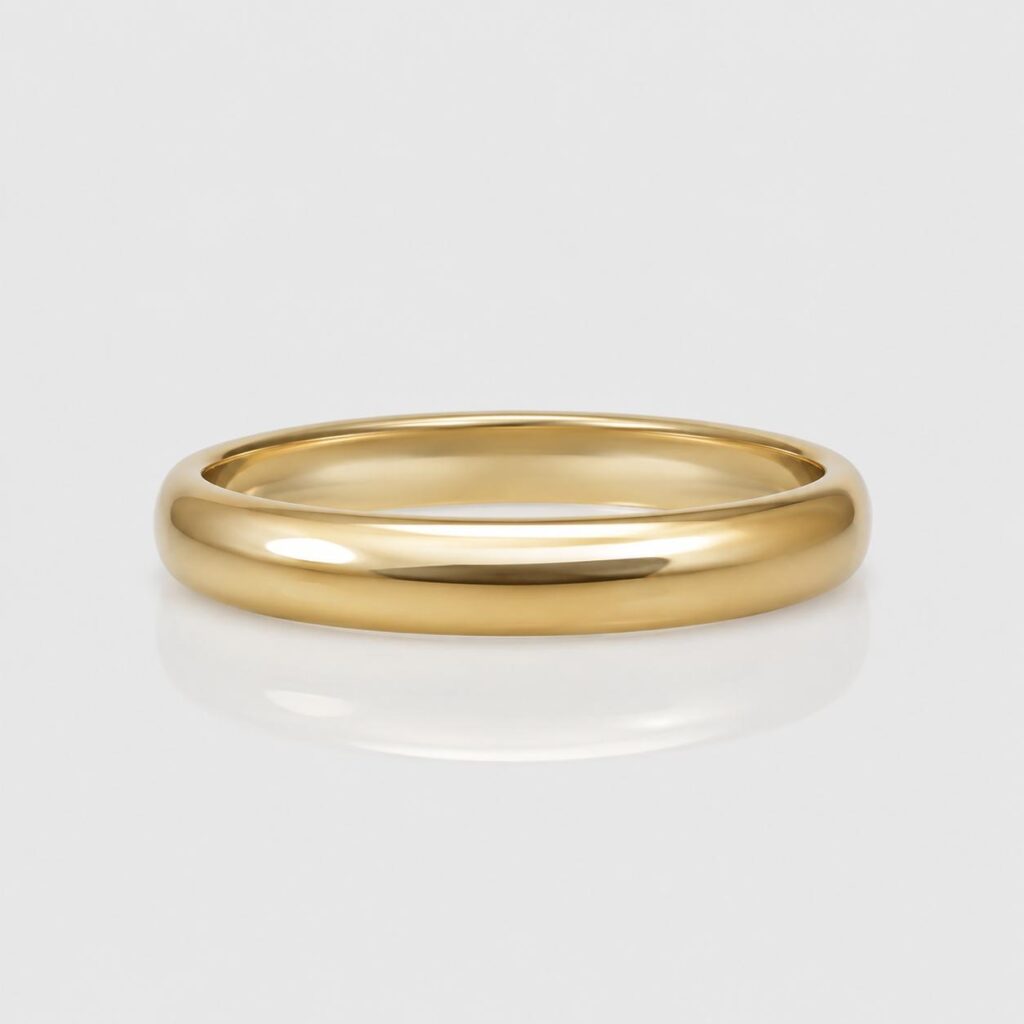 Wide Gold Wedding Band