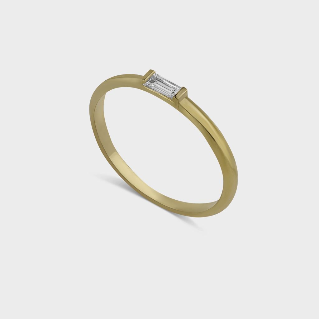 טבעת זהב 14K שיקית