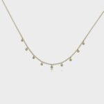 Dainty Diamond Dangle Necklace