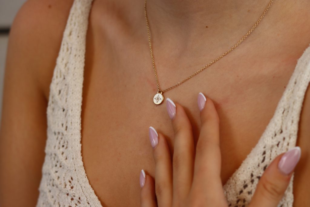 שרשרת זהב ויהלומים בעבודת יד