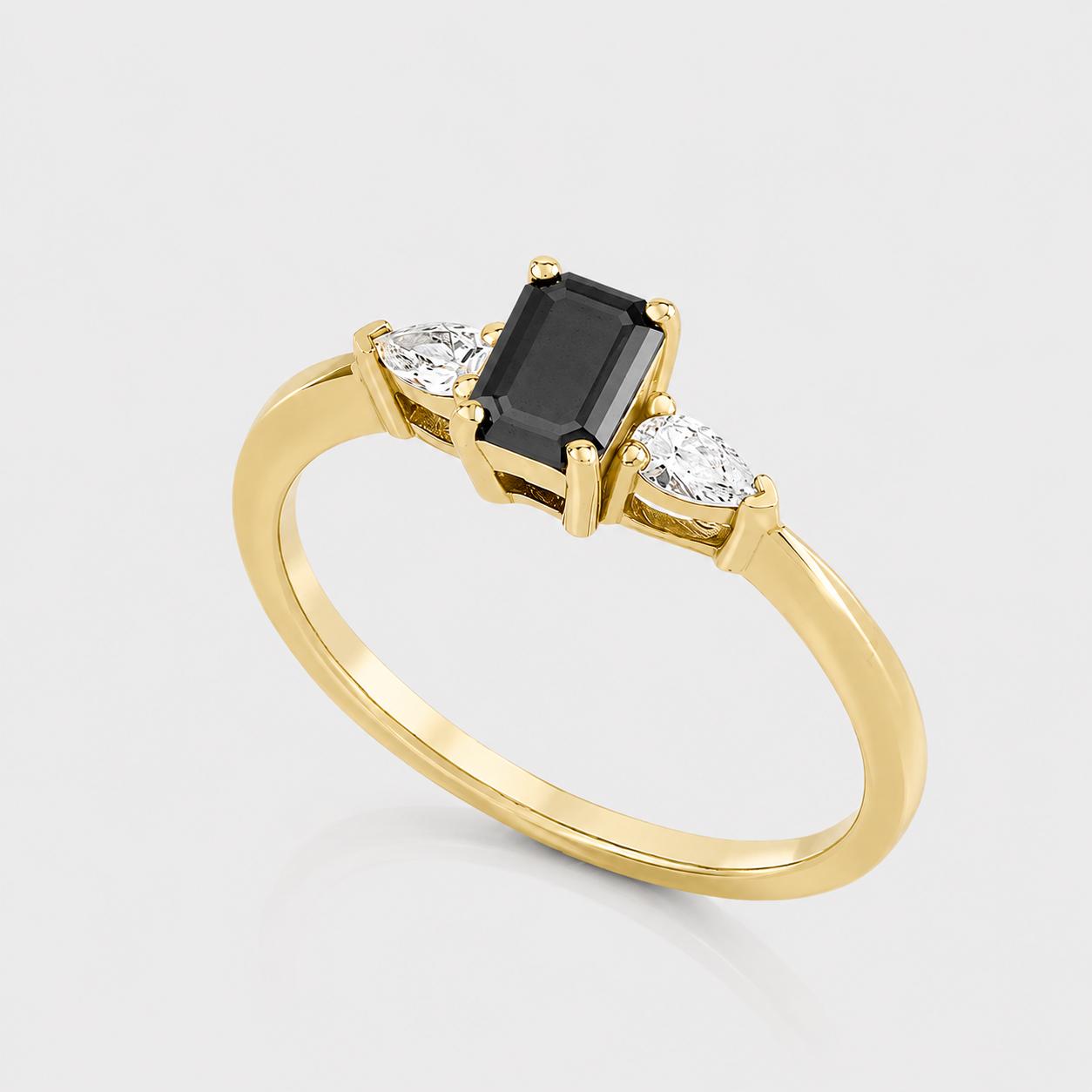 4R71B Black & White Diamond Ring - Image 1
