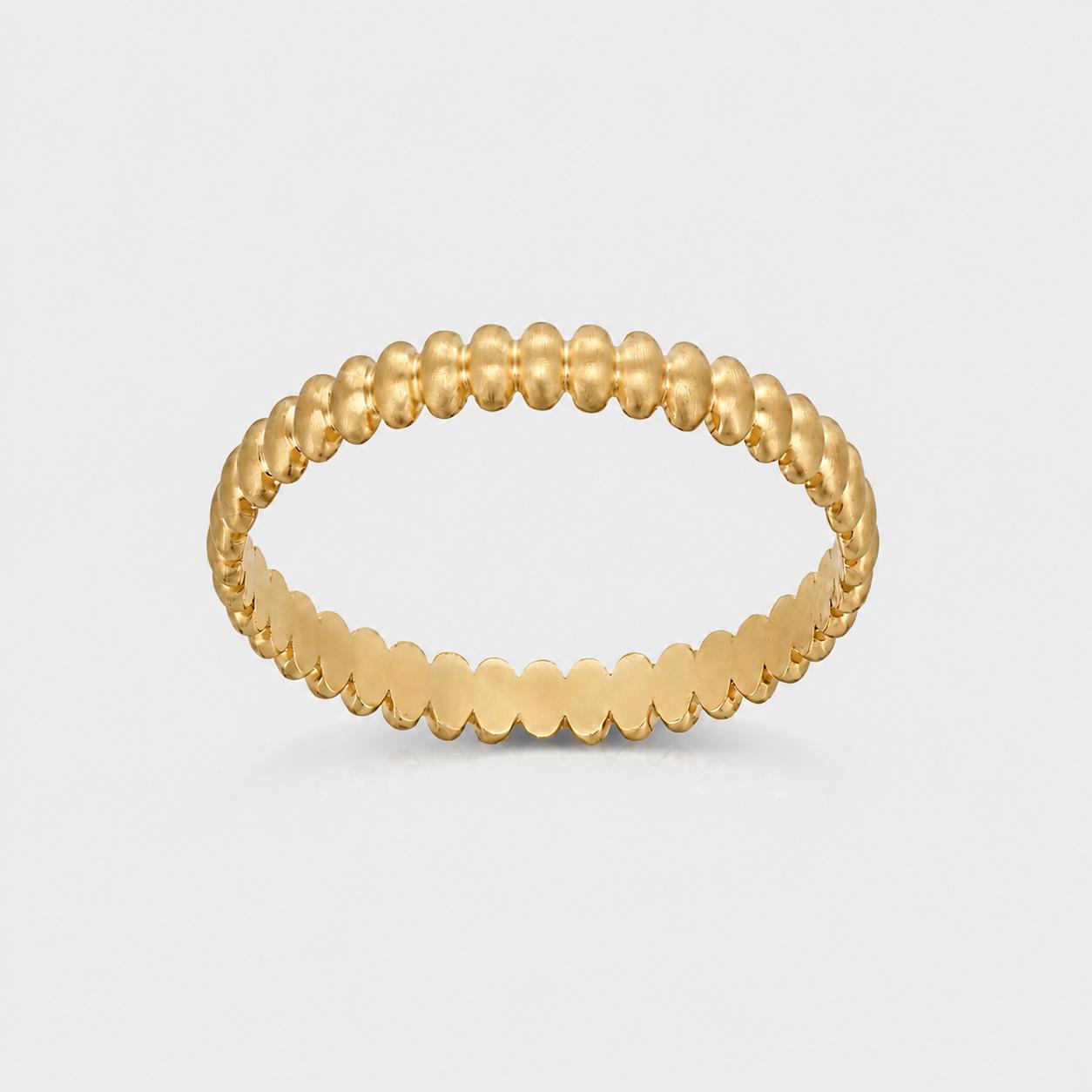R40AG אתר 14K Gold Beaded Ring - Image 1
