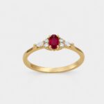 Ruby & Diamond Oval Ring
