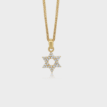 Diamond Star of David Necklace