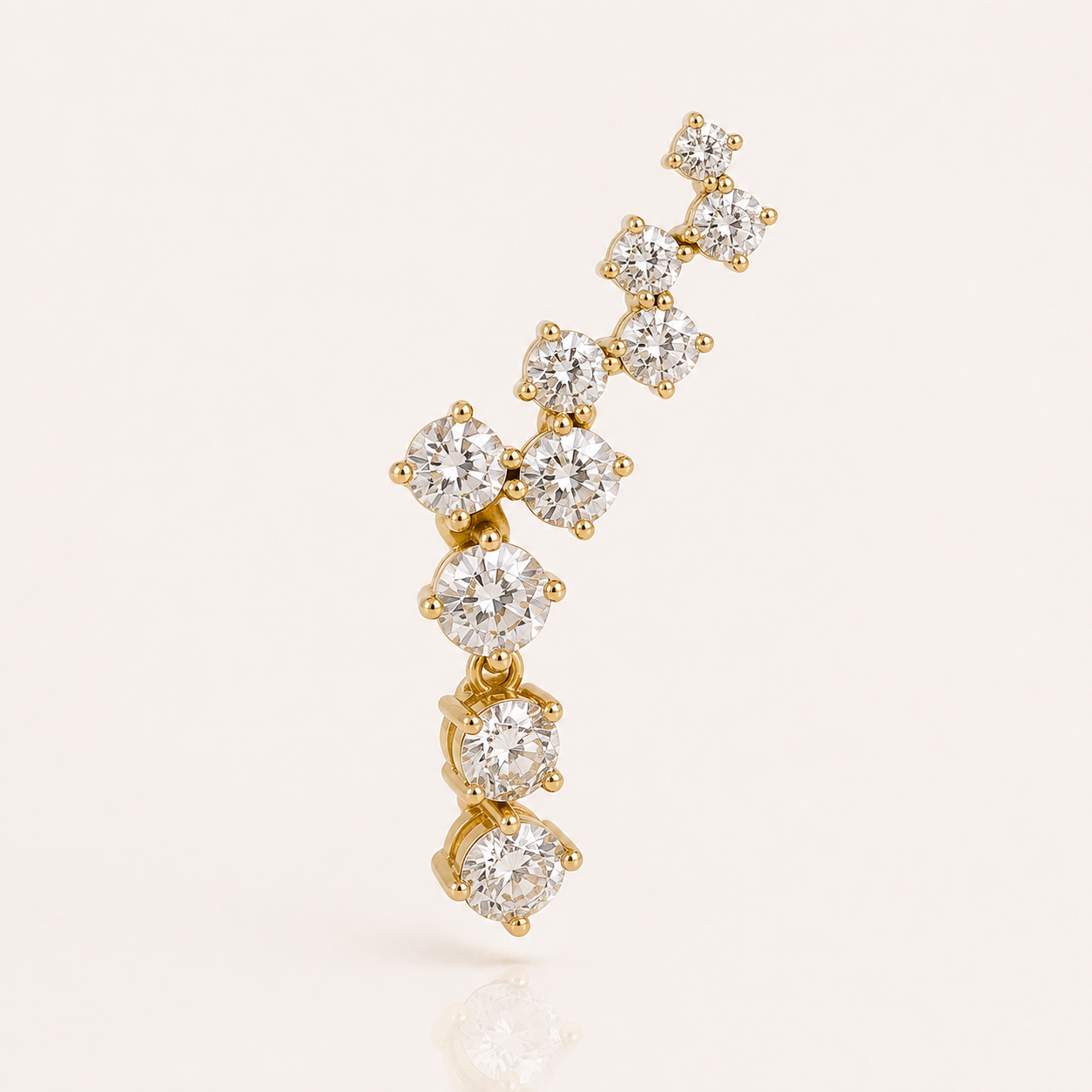 1E54L The Mjesty Wave Earring - Image 1